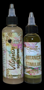 Scalp bundle- Vita scalp serum+ botanical stimulant scalp oil